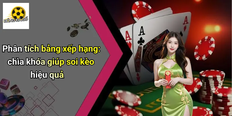 Phân tích bảng xếp hạng: chìa khóa giúp soi kèo hiệu quả