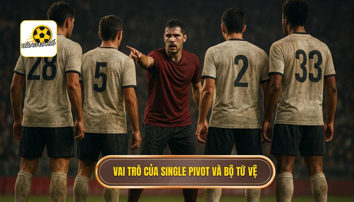 Vai trò then chốt của vị trí Single Pivot và bộ tứ vệ