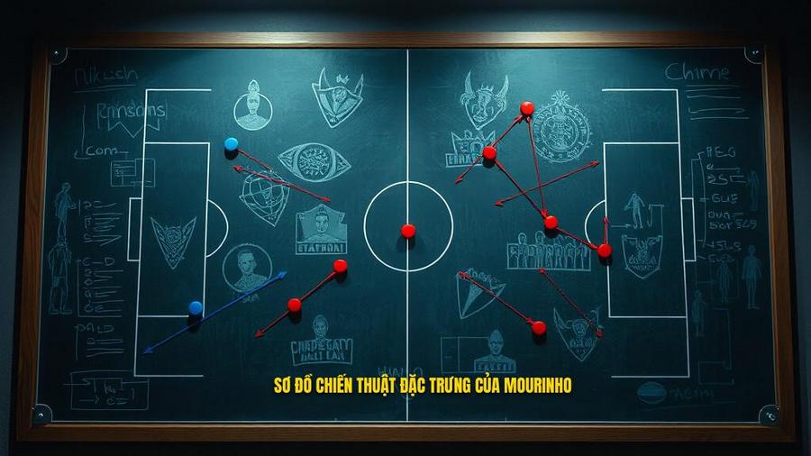 2. Sơ đồ chiến thuật đặc trưng của Mourinho